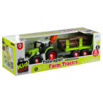 TRAKTOR S PRÍVESOM NA DREVO 43 CM
